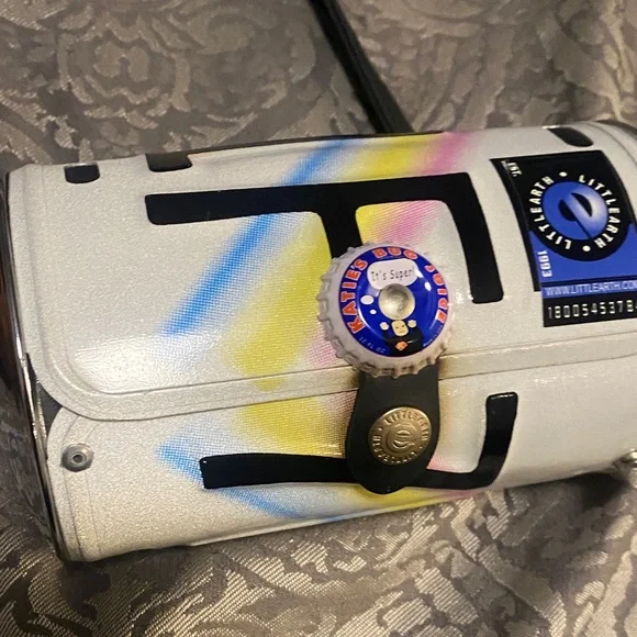 Little Earth Multicolor Crossbody Bag with Bottle Cap - Picture 1 of 7